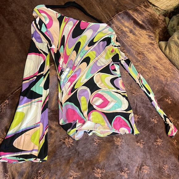 Vintage Emilio Pucci Multicolor Patterned Top - Picture 4 of 6